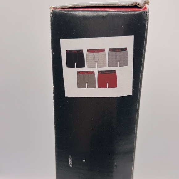 Levi's Men's Boxer Briefs 5-Pack Multicolors Size Large New in Box! - Picture 3 of 7